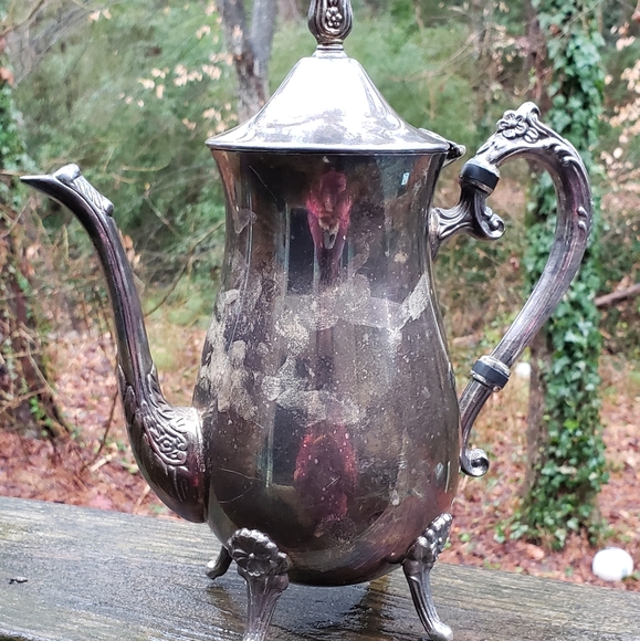 ? Other - Gorgeous Antique Real Silver TeaPot 😍 q